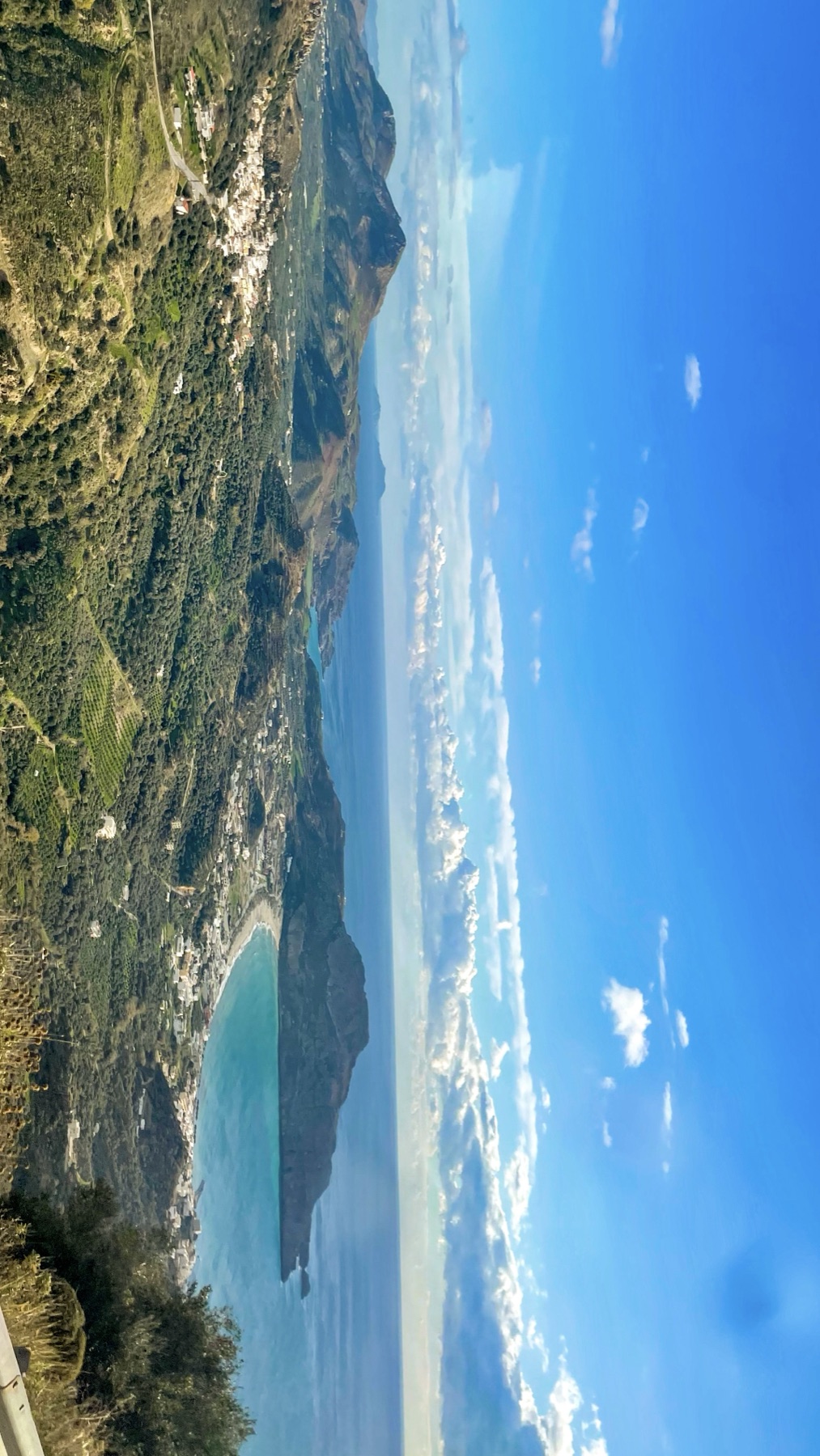 Wide view over Plakias and the south coast